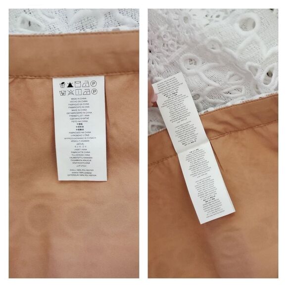 Michael Kors Medallion White Lace Lined Skirt - Picture 7 of 8